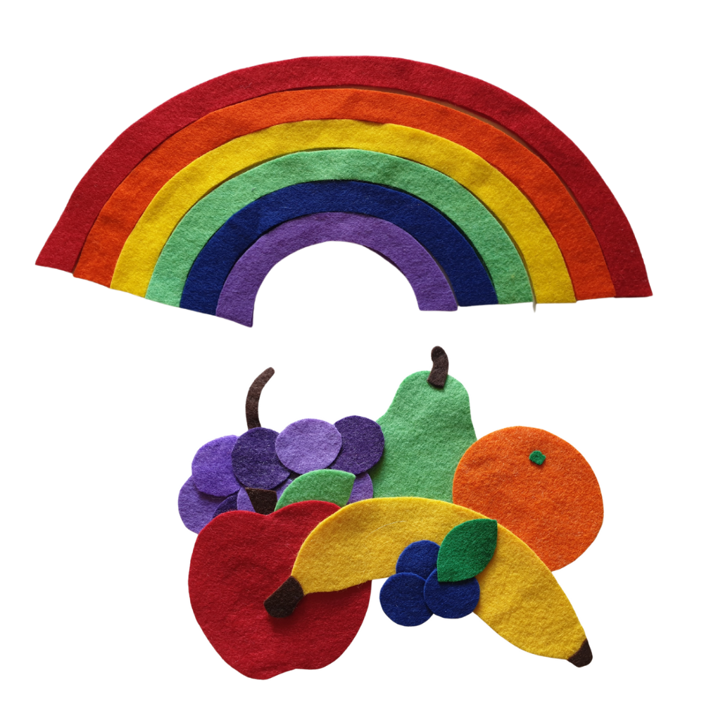 Rainbow Counting Felt Circles  My Felt Story – My Felt Story