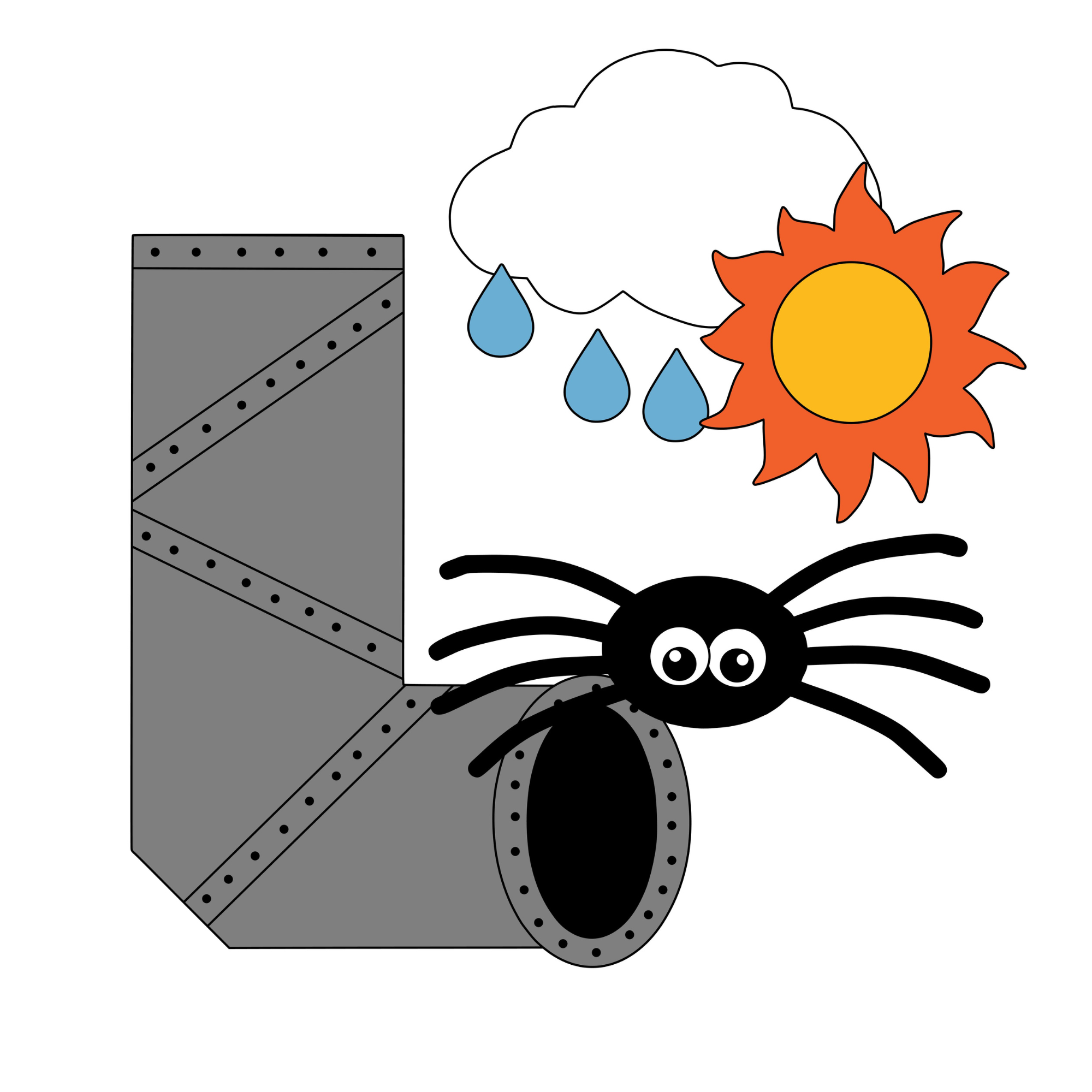 Itsy Bitsy Spider Song Board